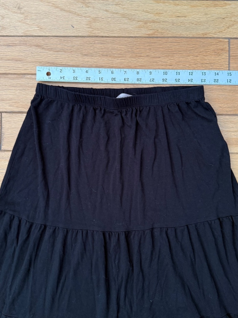 🍀 4 for $24 Philosophy Tiered Black Maxi Skirt - Picture 2 of 4